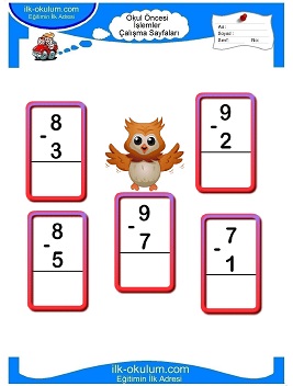 Çocuklar İçin toplam işlemi yaprak testleri 